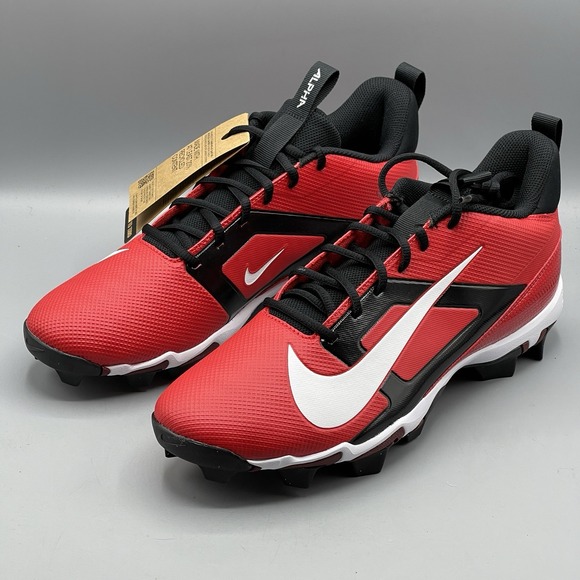 Nike Alpha Menace 4 Football Cleats Men\'s 11 Red Molded Lightweight Traction main image 12